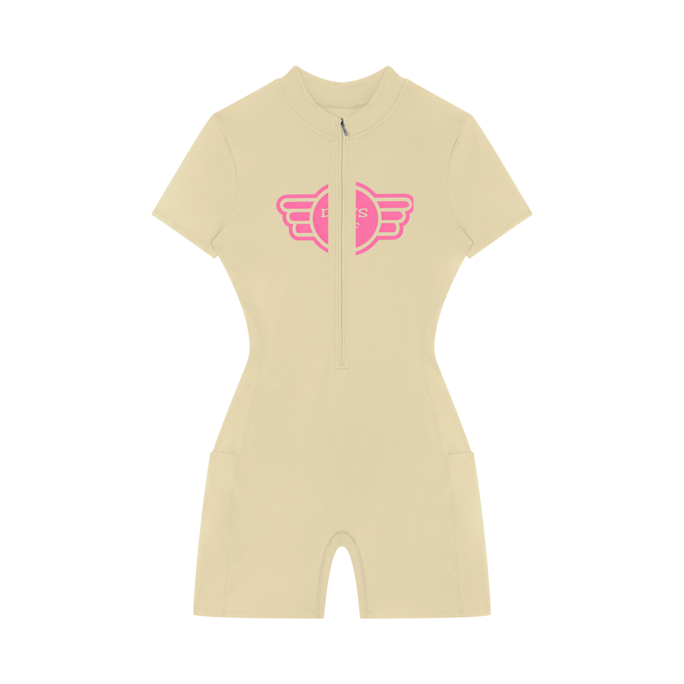 NoDaysOff Women's Quarter-Zip Short Sleeve Romper