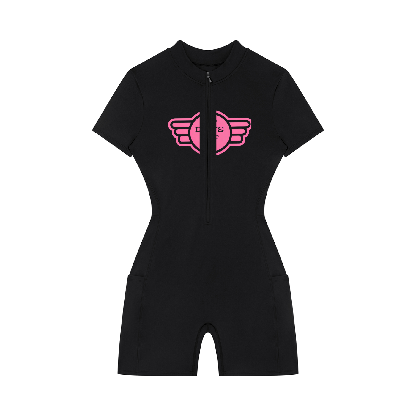 NoDaysOff Women's Quarter-Zip Short Sleeve Romper